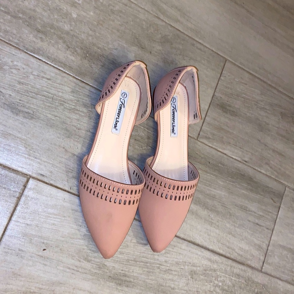 Pink flats